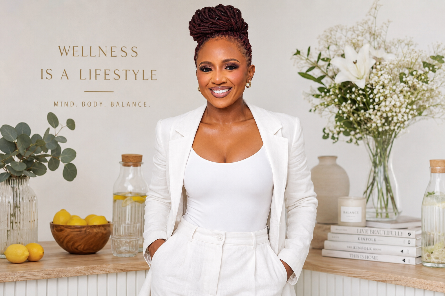 April Laugh — wellness lifestyle portrait